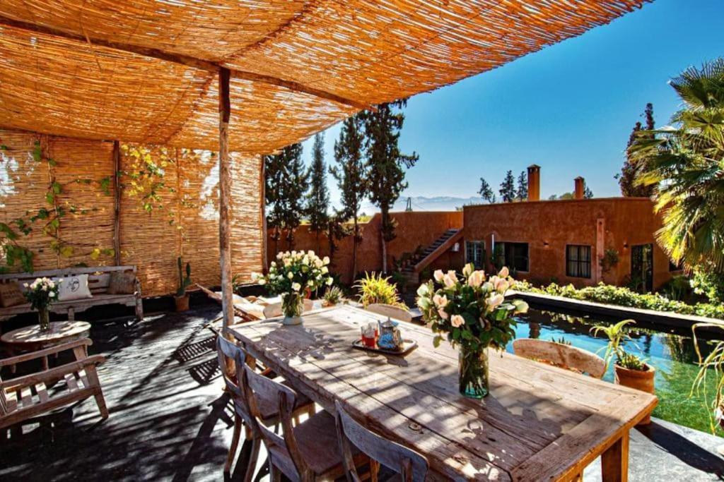 Aux Portes De Marrakech Villa Arts & Deco Avec Piscine Marrákes Kültér fotó